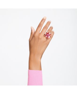 Crystal Flower Pink Florere Cocktail Ring
