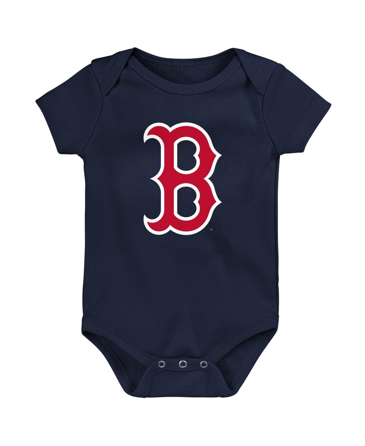 Outerstuff Babies' Newborn And Infant Boys And Girls Navy Boston Red Sox Primary Team Logo Bodysuit