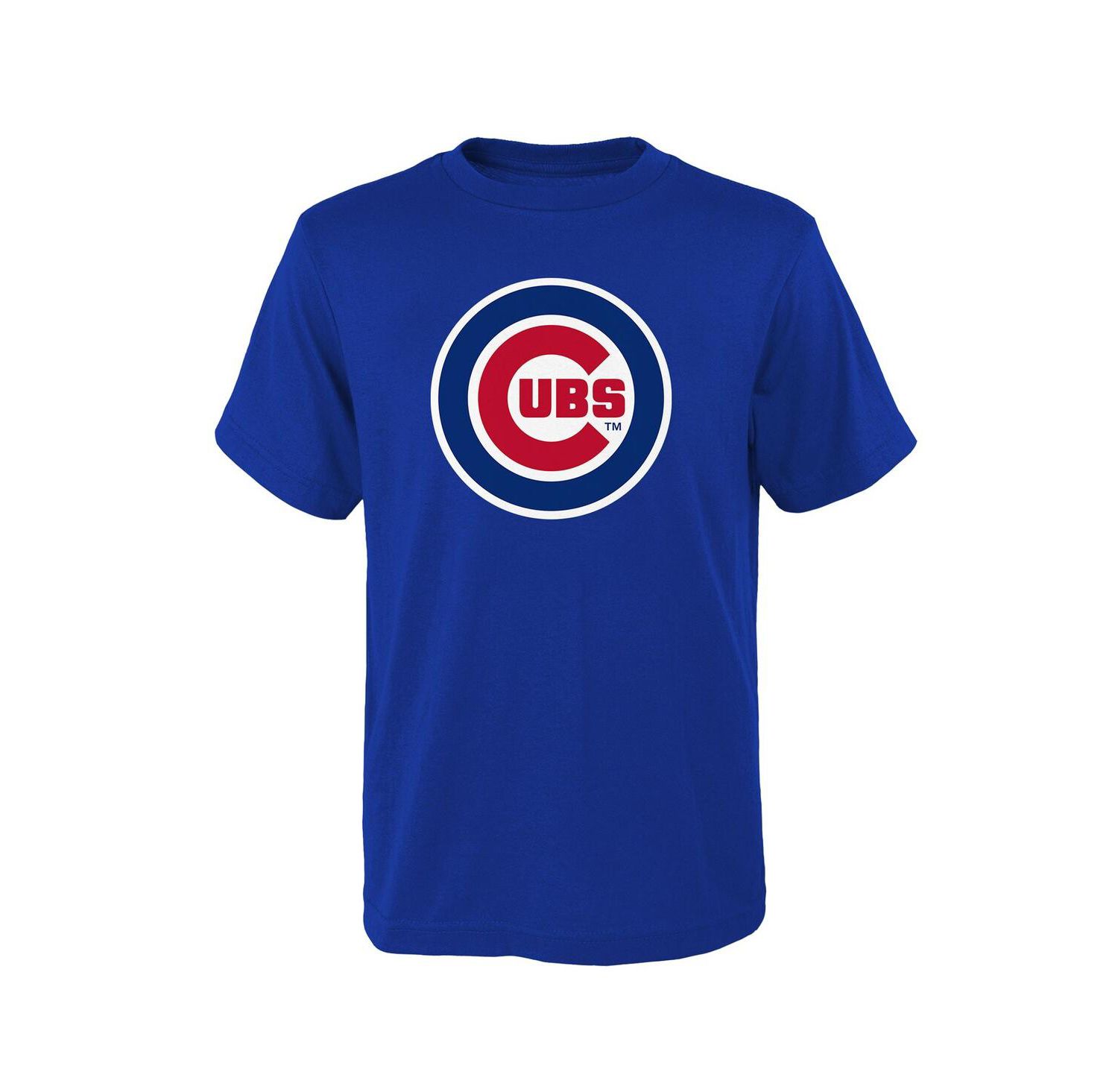 Big Boys and Girls Royal Chicago Cubs Logo Primary Team T-shirt