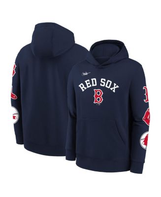 Nike Big Boys and Girls Navy Boston Red Sox Rewind Lefty Pullover