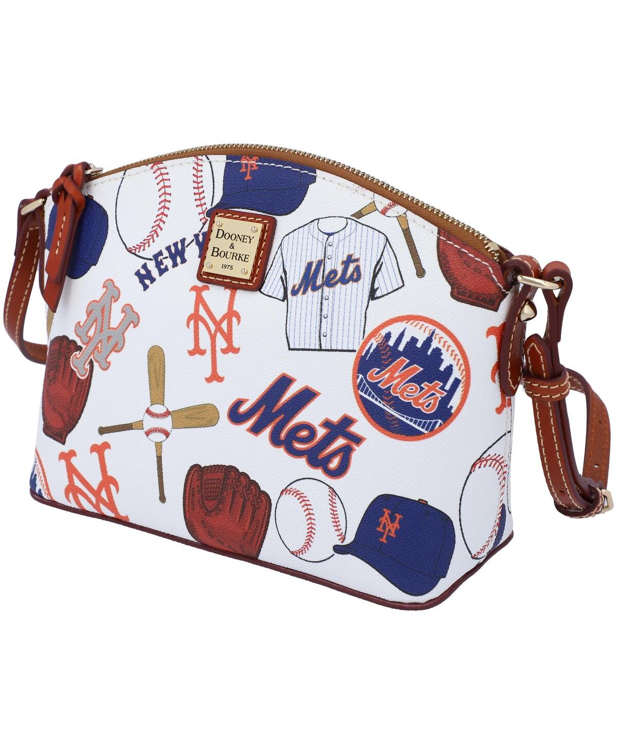 Dooney & Bourke Dooney Bourke Milwaukee Brewers Gameday Suki Crossbody With Medium Wristlet In White