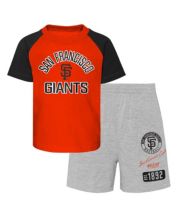 Outerstuff Toddler Orange/Heather Gray Houston Astros Two-Piece Groundout Baller Raglan T-Shirt & Shorts Set Size:3T