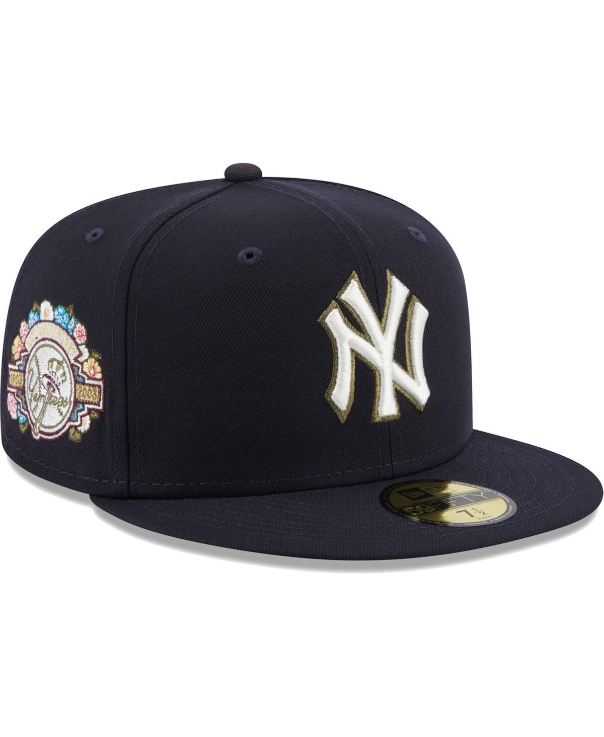 Men's New EraNew York Yankees 100th Anniversary Spring Training Botanical 59FIFTY Fitted Hat - Navy