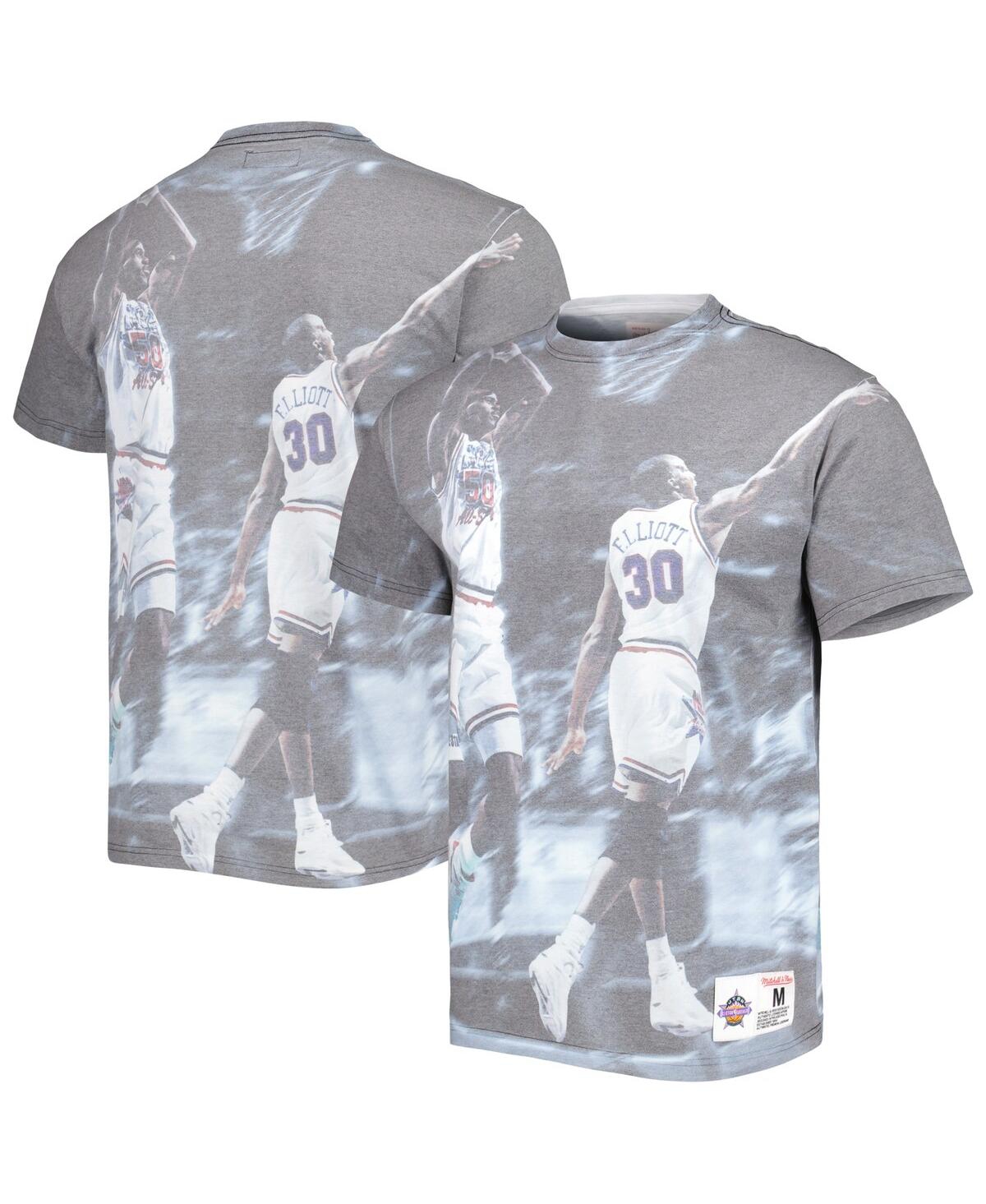 Mitchell & Ness Men's  San Antonio Spurs Above The Rim Graphic T-shirt In Gray