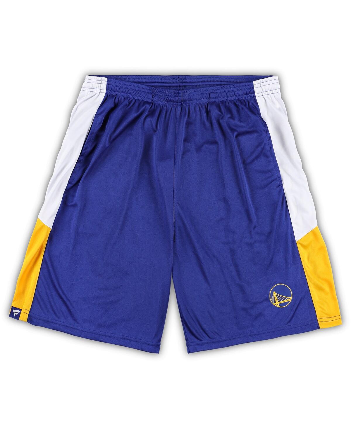 Men's FanaticsGolden State Warriors Big and Tall Champion Rush Practice Shorts - Royal