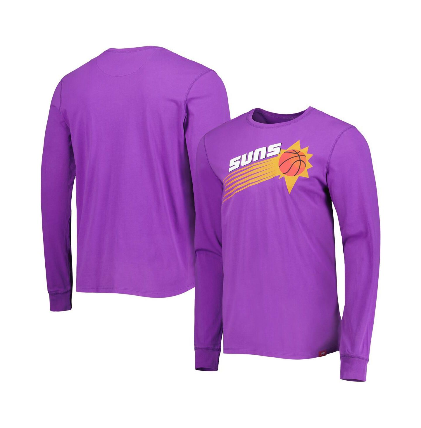 Мужская футболка Sportiqe Purple Phoenix Suns Hardwood Classics Mohave Elevated Long Sleeve — фото 2