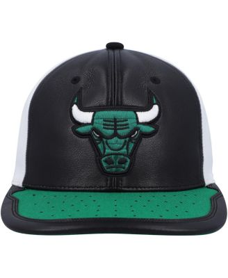 Men's White, Green Chicago Bulls Day One Snapback Hat