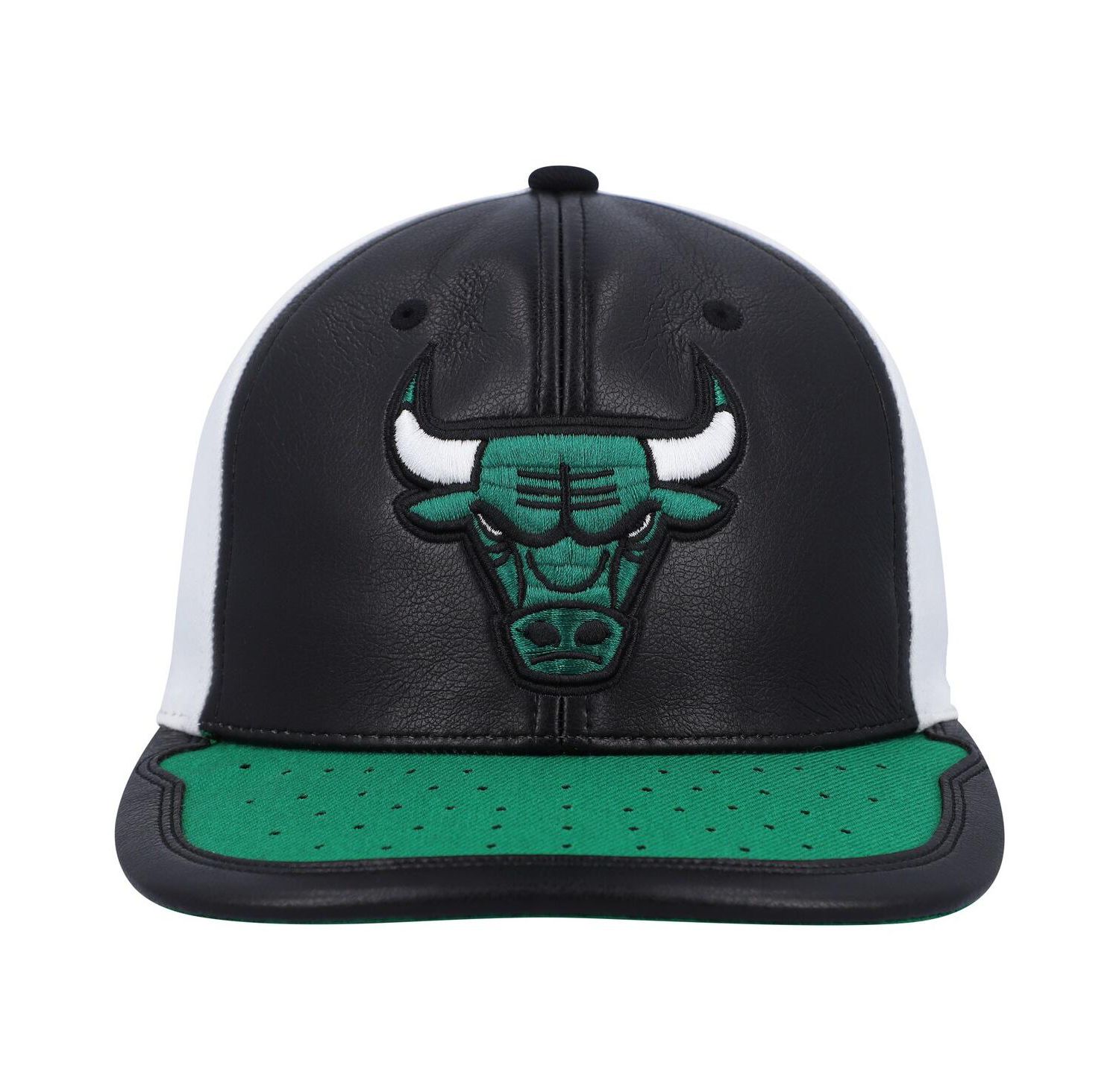 Men's White, Green Chicago Bulls Day One Snapback Hat