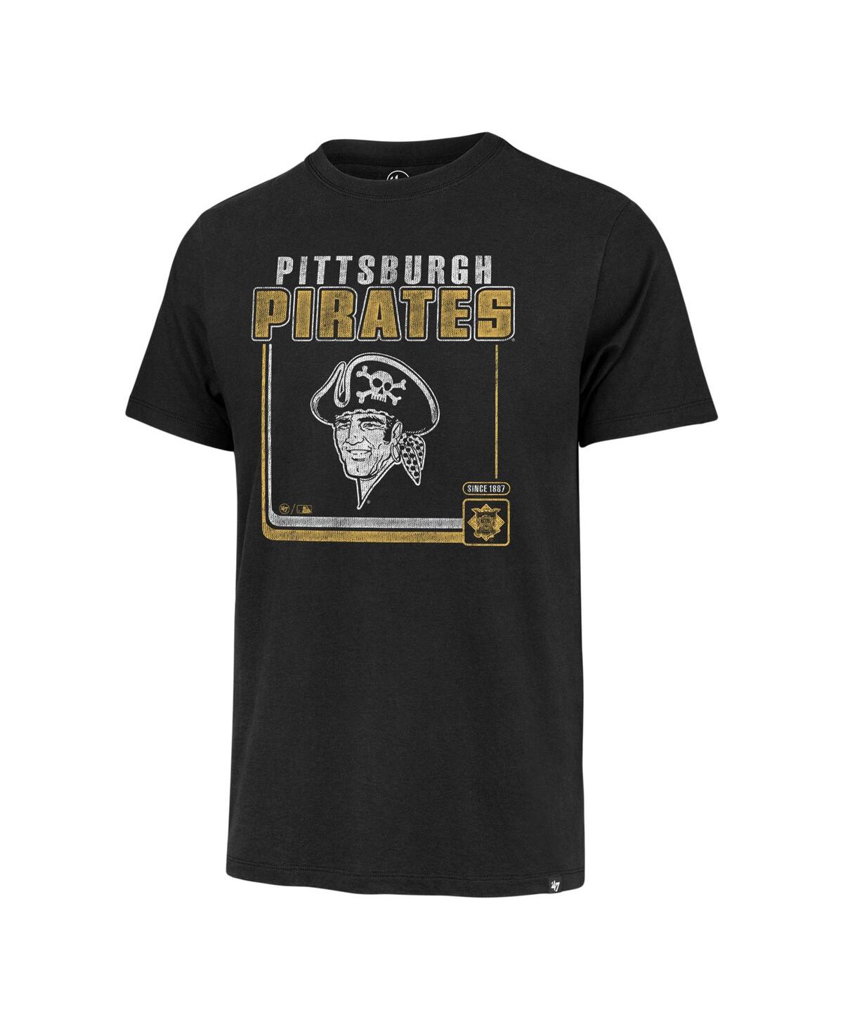 Shop 47 Brand Men's ' Black Pittsburgh Pirates Borderline Franklin T-shirt