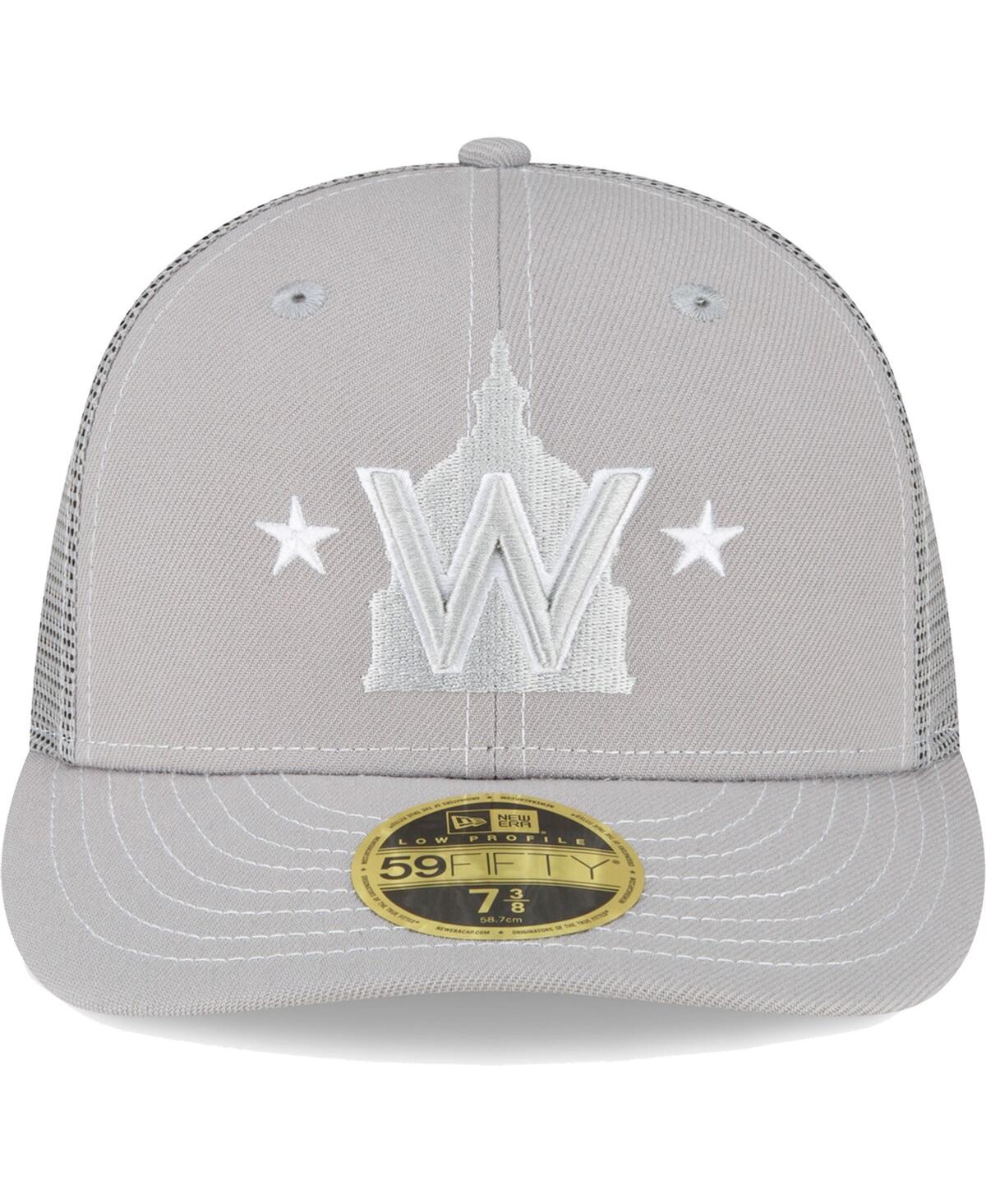 Shop New Era Men's  Gray Washington Nationals 2023 On-field Batting Practice Low Profile 59fifty Fitted Ha