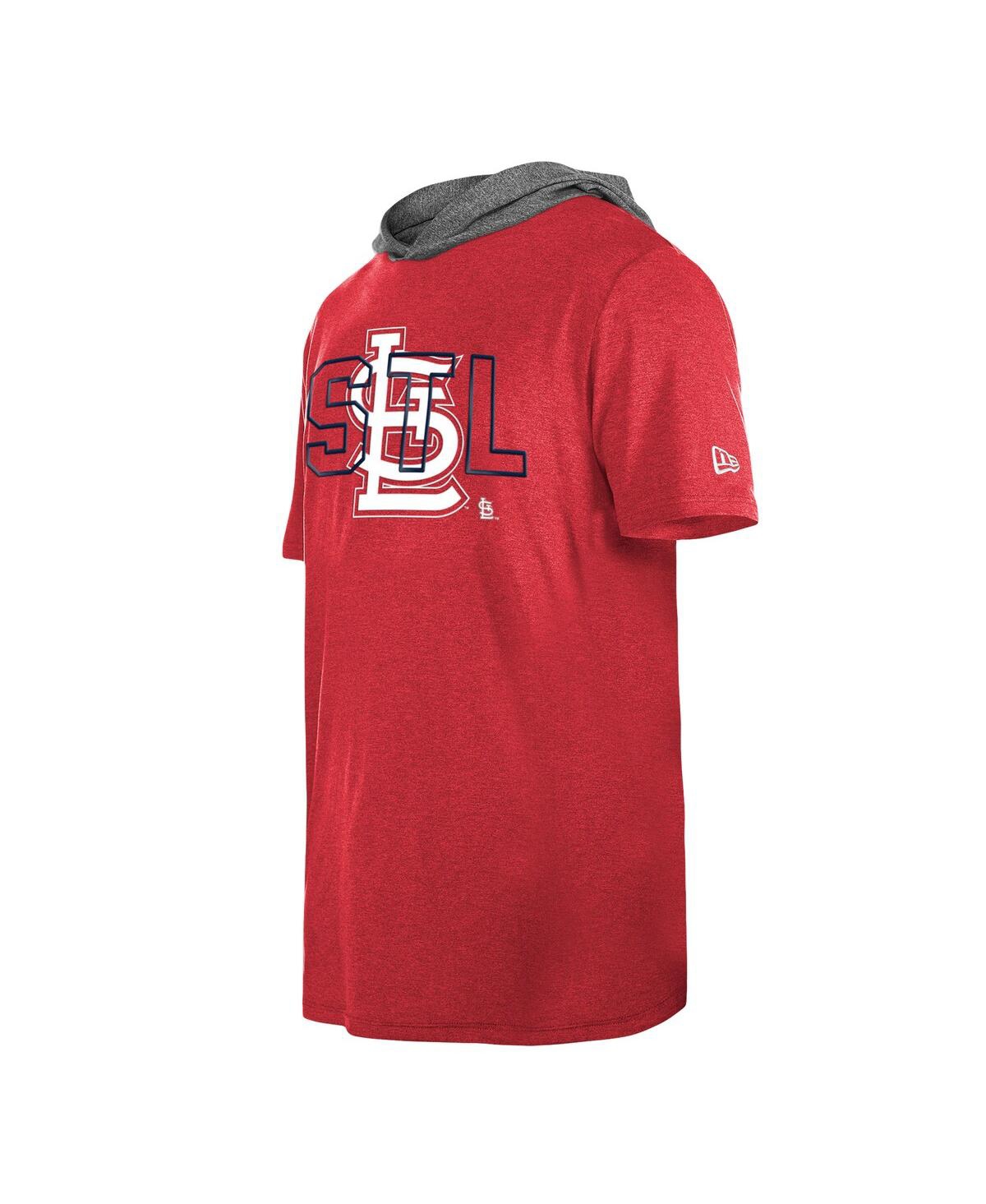 NEW ERA MEN'S NEW ERA RED ST. LOUIS CARDINALS TEAM HOODIE T-SHIRT 