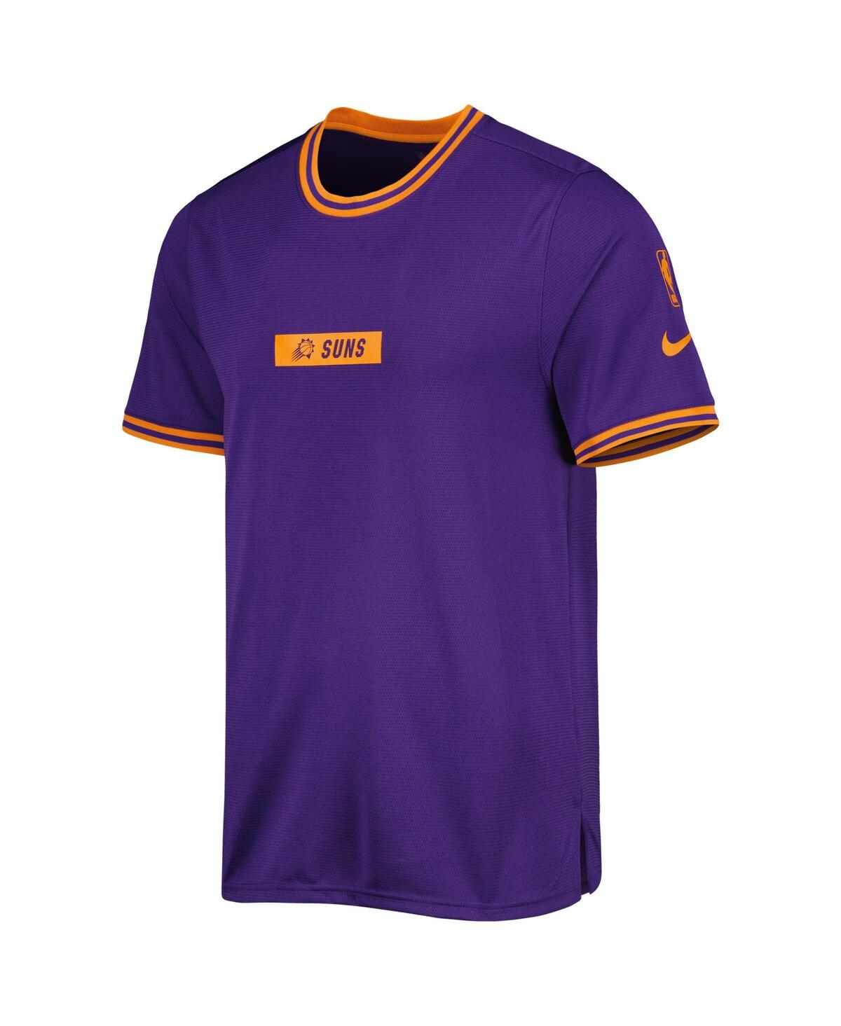 Shop Nike Men's  Purple Phoenix Suns Courtside Dna Performance T-shirt