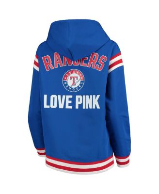 Women's PINK by Victoria's Secret Royal Texas Rangers Anorak Half