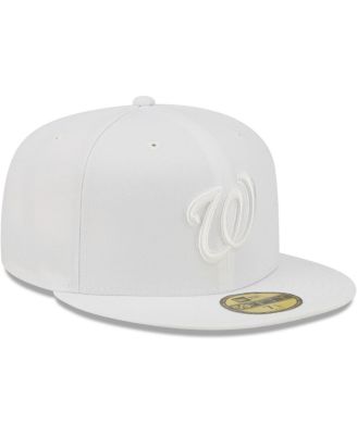 Men's Washington Nationals White on White 59FIFTY Fitted Hat