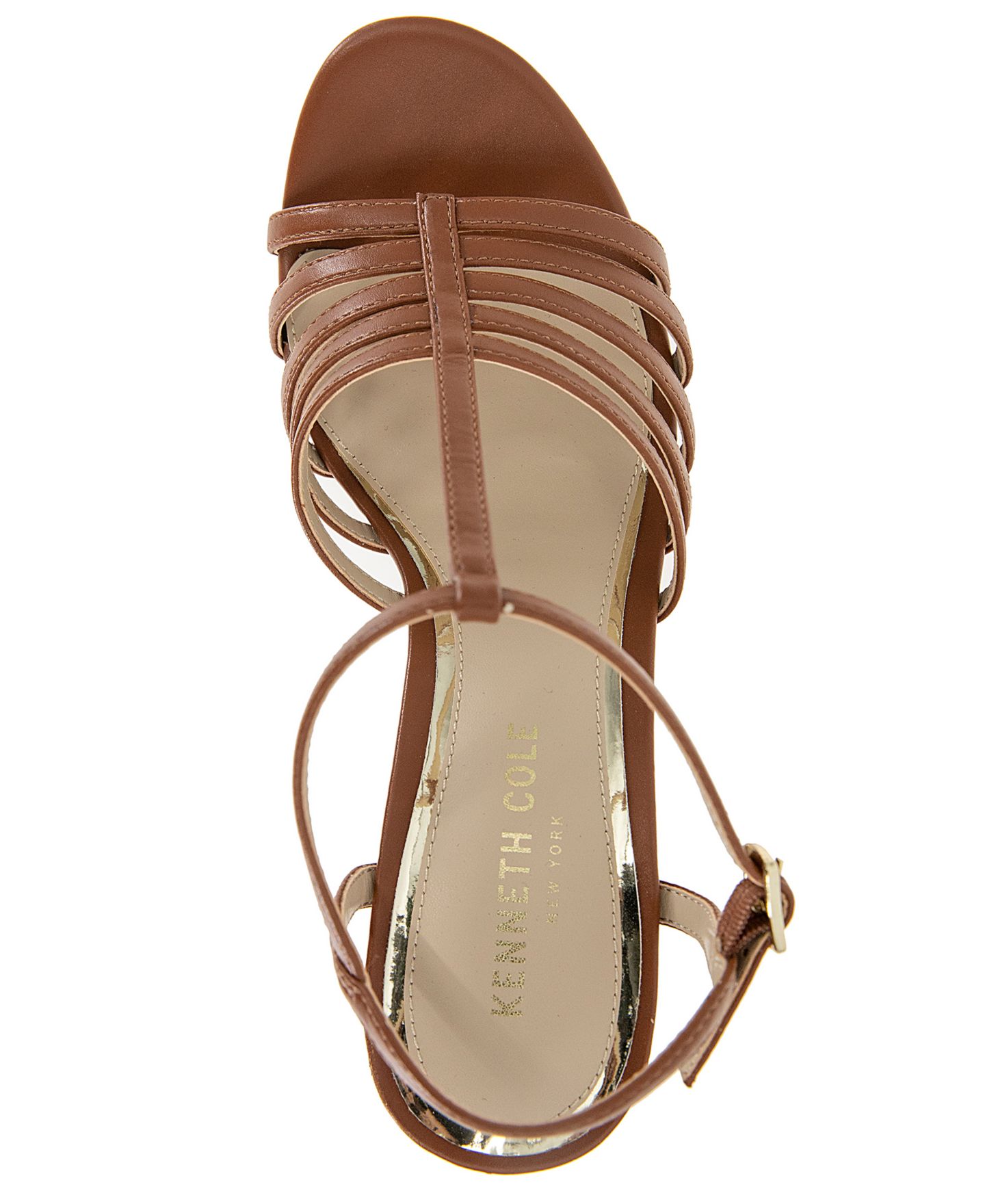 Женские сандалии Kenneth Cole New York Celia Platform Wedge, цвет: Коньячный — фото 4