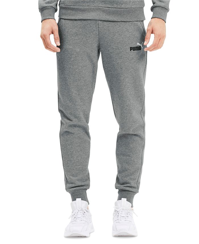 Puma Men\'s Embroidered Logo Fleece Jogger Sweatpants - Macy\'s | Trainingshosen