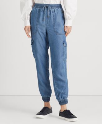 Lauren Ralph Lauren - Women's Chambray Cargo Ankle Pants