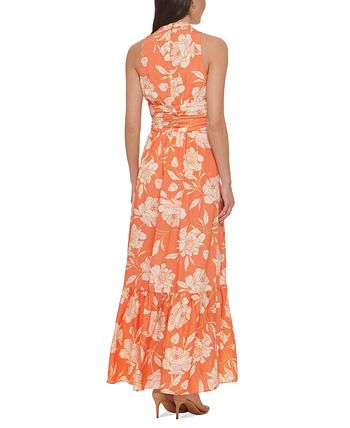 Vince Camuto Women's Twisted Printed Sleeveless Maxi Dress - Macy's