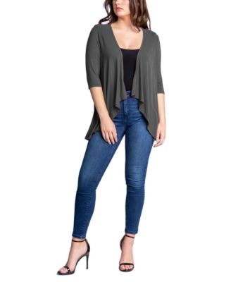 売れ筋商品|||スタイルアンドコー ニット&セーター アウター レディース Women's Cotton Open-Front Elbow-Sleeve Cardigan, Exclusively at Macy's Natural Camel 24seven Comfort Apparel Women's Open Front Elbow Length