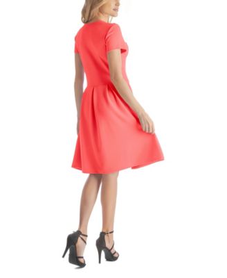Women's Scoop Neck Knee Length with Pocket Dress