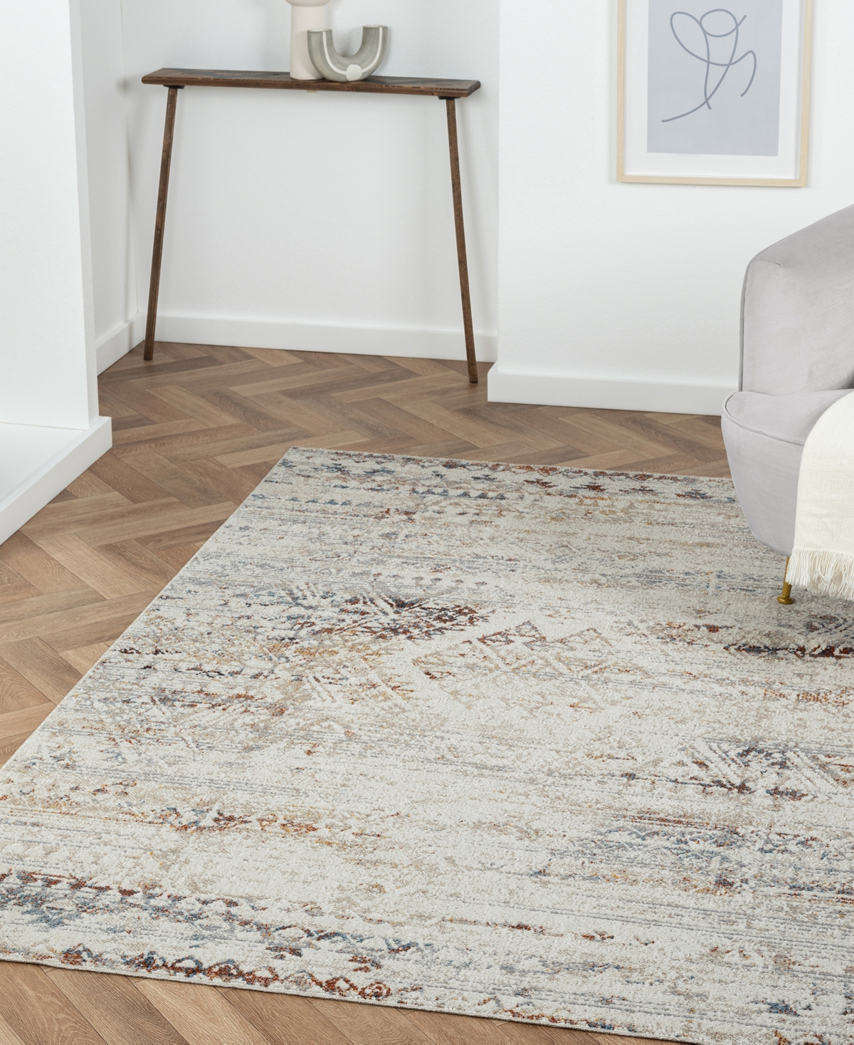 Lr Home Lavish LANHM82272 Area Rug - Gray
