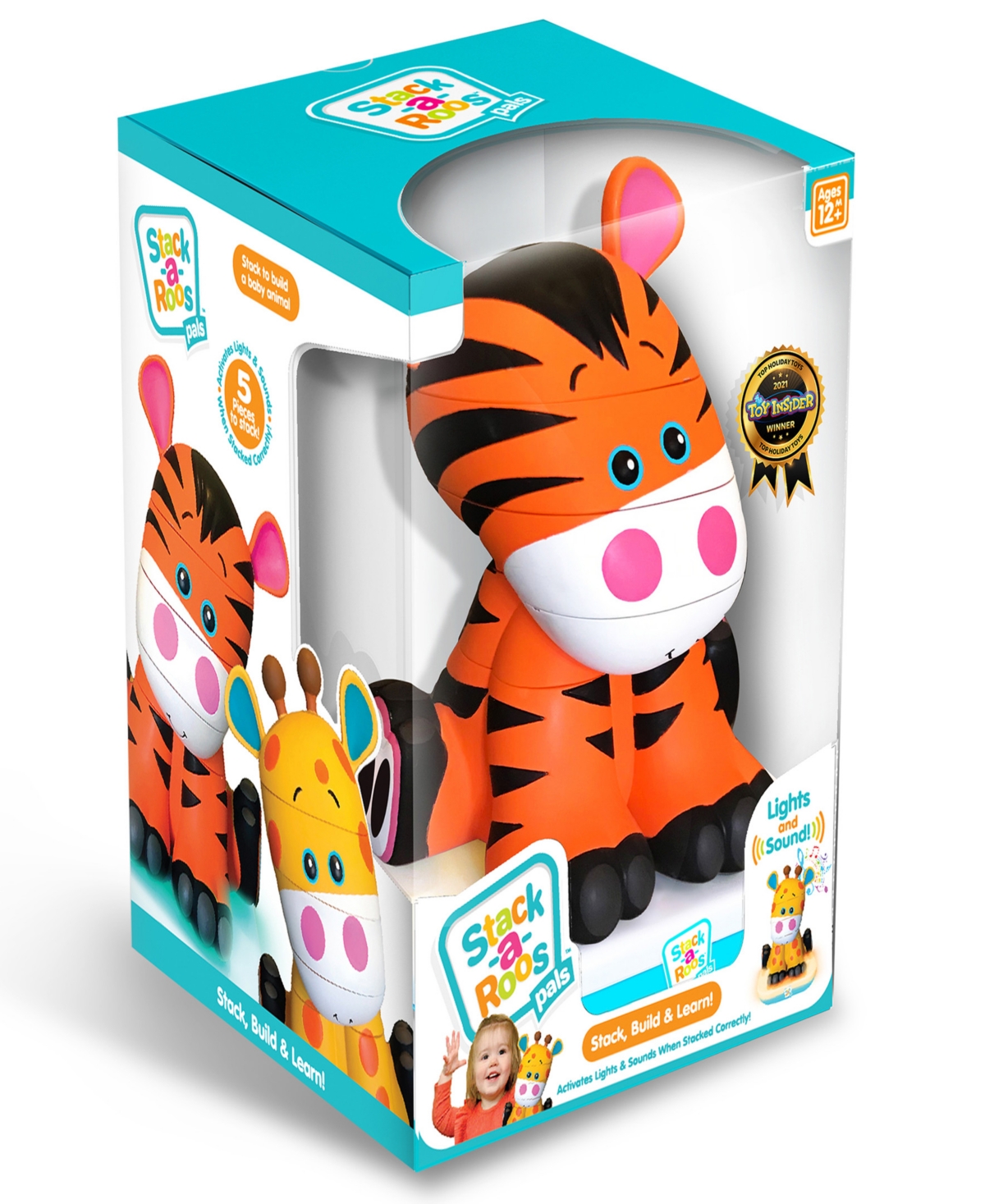 Stack-a-roos Pals Baby Tiger In Multi