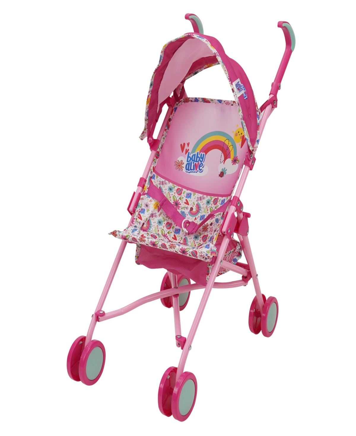 Baby Alive Kids' Pink Rainbow Doll Stroller In Multi
