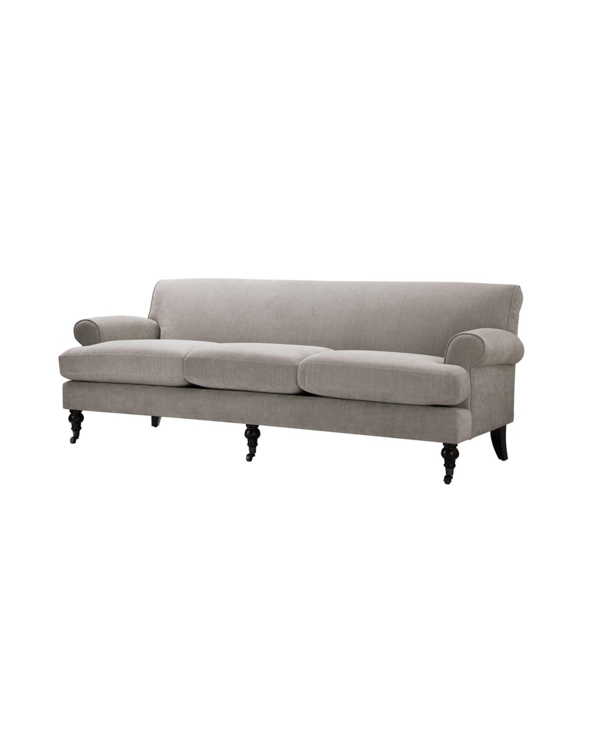 Jennifer Taylor Home Alana Lawson 88" Three-cushion Tightback Sofa In Silver Gray