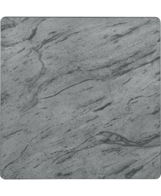 21.75" Asian Hardwood Square End Table