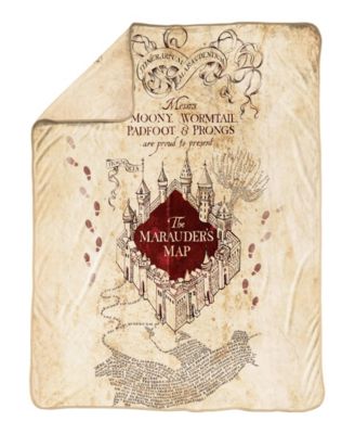 Marauders Map Silk Touch Throw, 70" x 50"