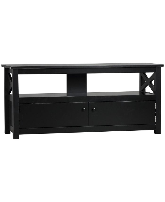 TV Stand, Entertainment Center with Storage, 46" TV Space, Black Macy's