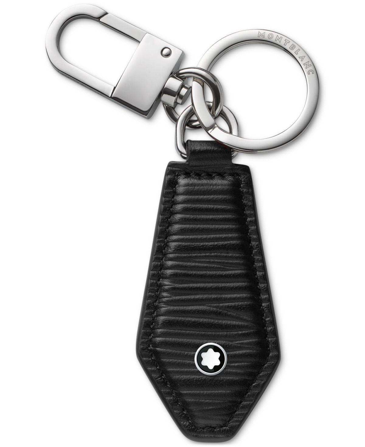 Montblanc Meisterstuck 4810 Leather Key Fob In Black