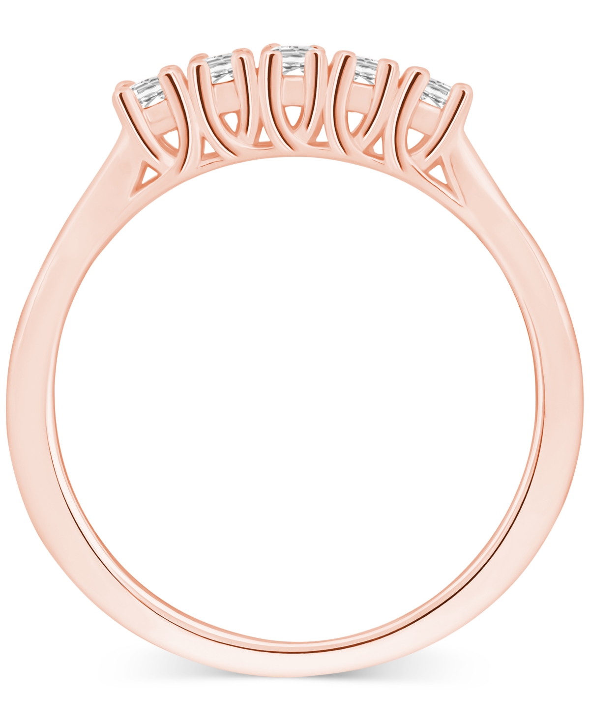 Diamond Five Stone Wedding Band (1/4 ct. t.w.) in 14k Gold