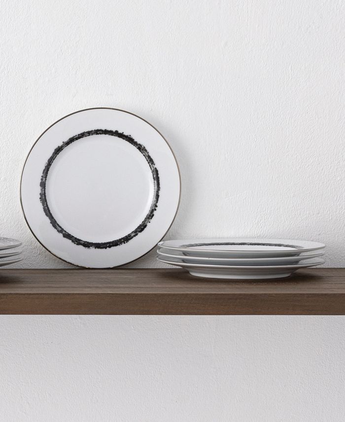 Noritake Rill 4 Piece Bread Butter or Appetizer Plates Butter or