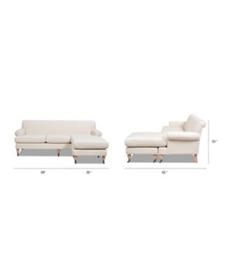 Alana 91" L-Shape Reversible Sectional Sofa