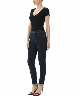 Women's V-neck Basic Bodysuit Top