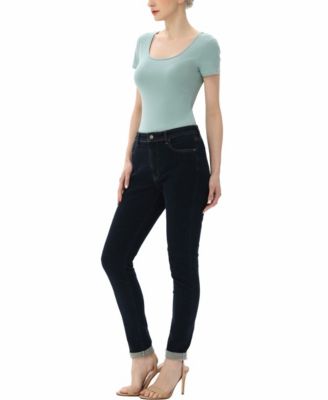 Women's U-neck Basic Bodysuit Top