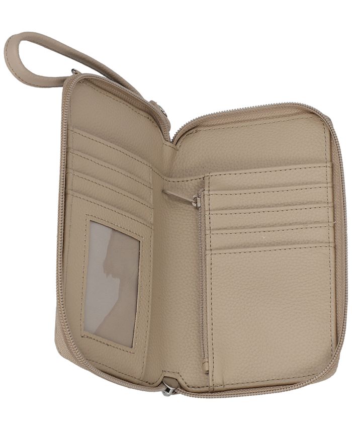 Giani Bernini Softy Leather Tech Crossbody Wallet, Created for Macy's