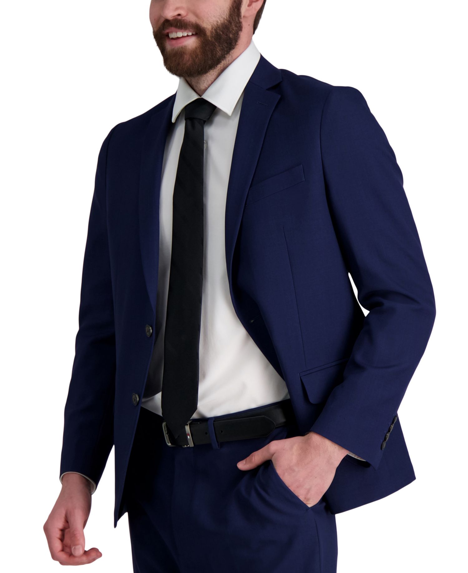 Men's Solid Textured Stripe Tie