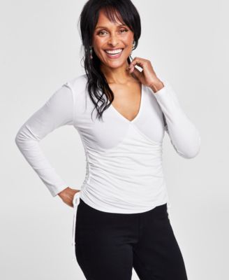 I.N.C. International Concepts - Women's Surplice-Neck Top