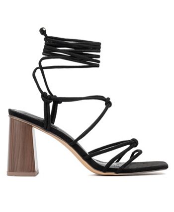New York & Company Bailey Women's Wooden Block Heel Sandals - Macy's