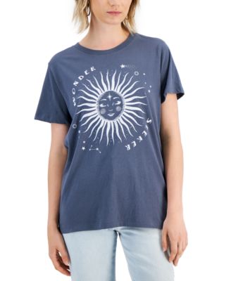 Grayson Threads Black - Juniors' Wonder Seeker Cotton Short-Sleeve T-Shirt