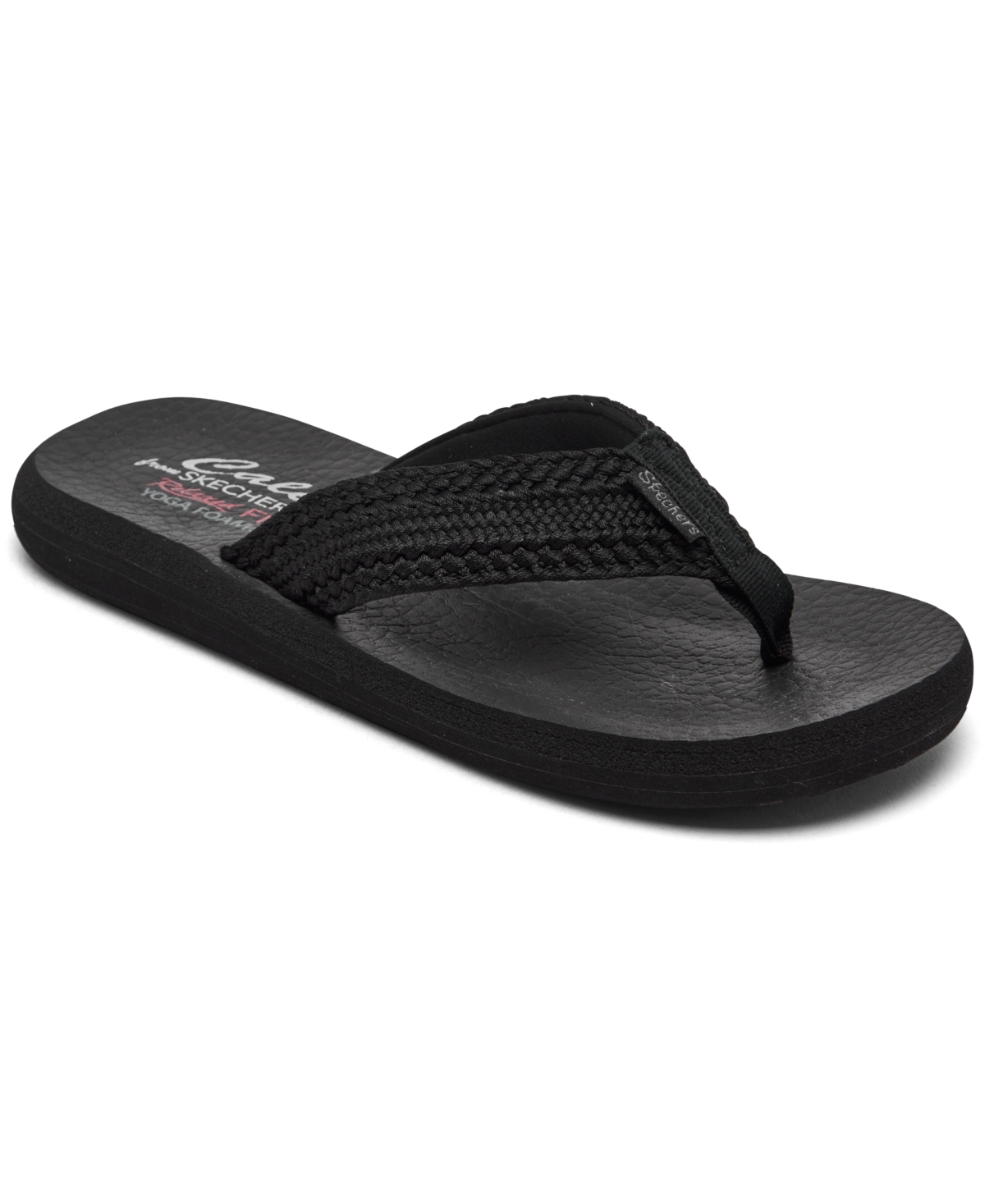 Women's Cali Asana - Hidden Valley Flip Flop Thong Sandals from Finish Line - Black