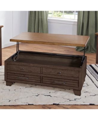 Steve Silver Bear Creek 46" Lift-Top Cocktail Table with Casters