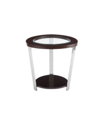 Steve Silver Duncan 23" Round Mixed Media End Table