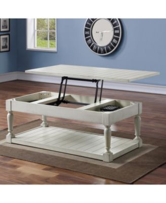 Steve Silver Hemingway 50" Lift Top Wooden Farmhouse Coffee Table