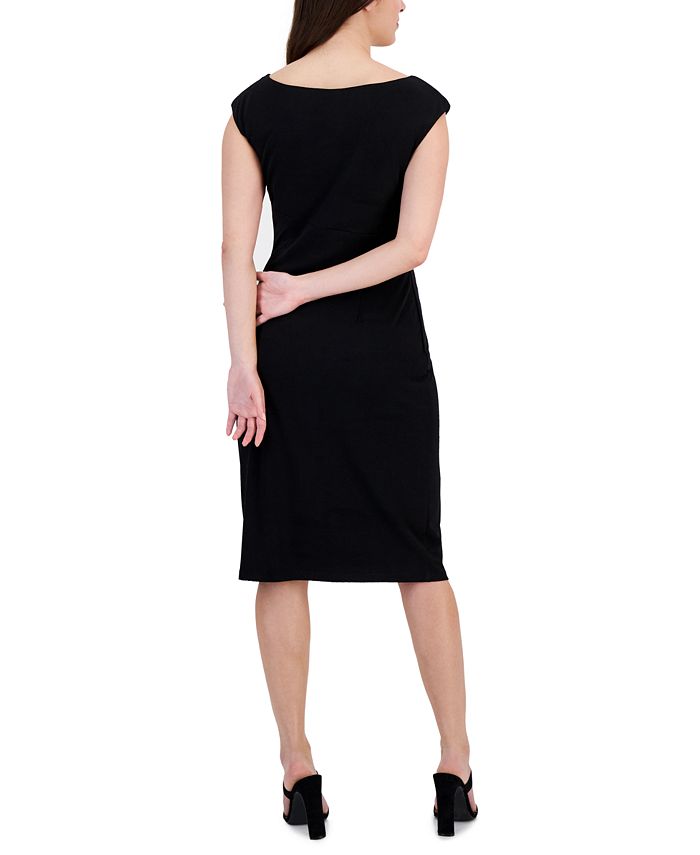 Connected Women's Cap-Sleeve Jersey Sheath Dress - Macy's