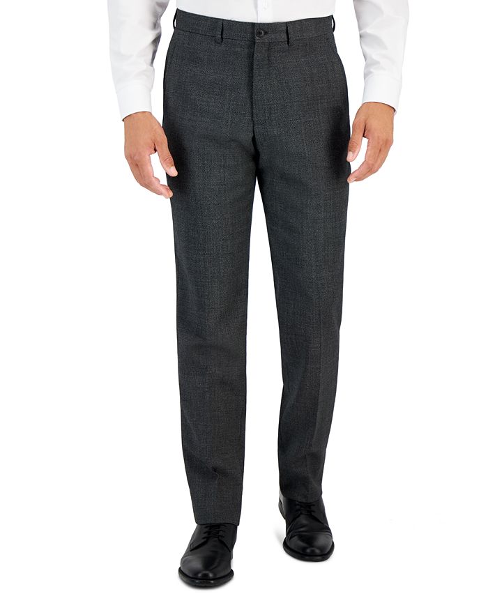 A|X Armani Exchange Men's Slim-Fit Gray Pin Dot Wool Suit Pants - Macy's