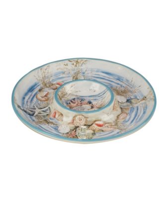 Coastal Landscape Chip Dip 13.75"
