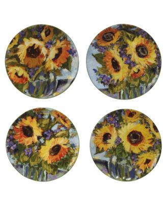 Sunflower Bouquet  16 PC-Dinnerware Set, Service for 4